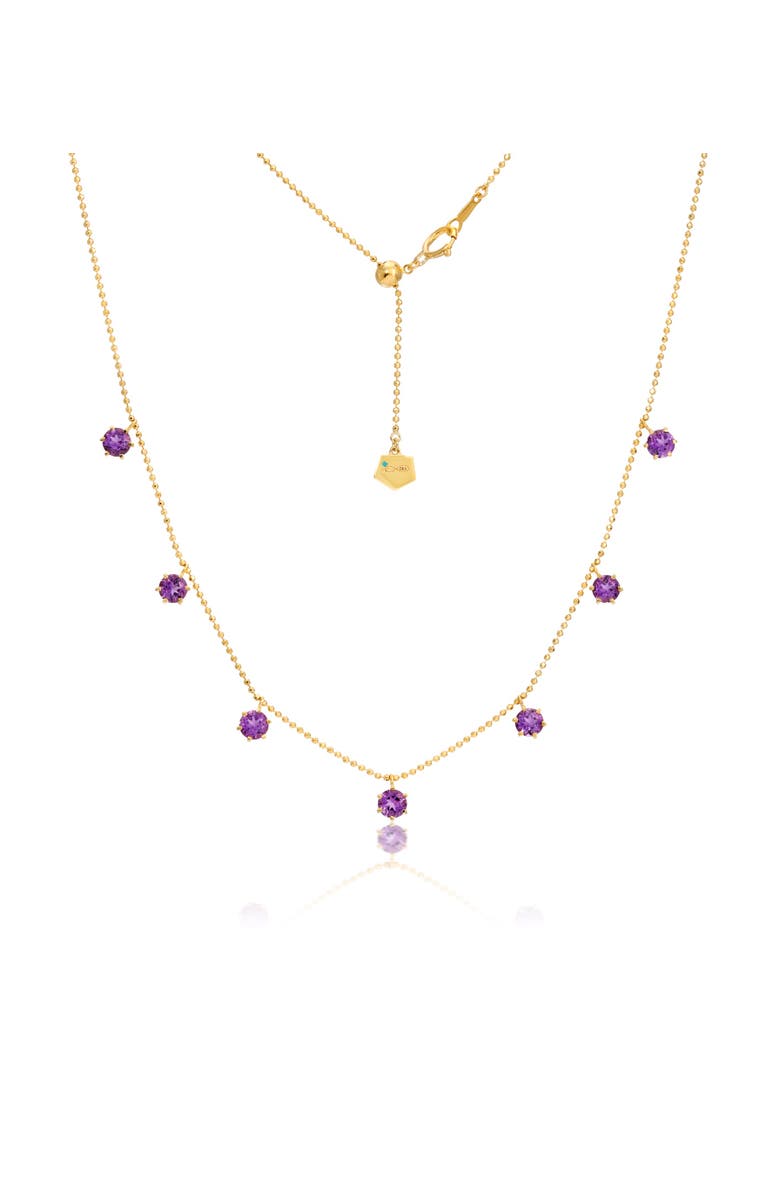 Graziela Amethyst Floating Necklace, Main, color, Purple