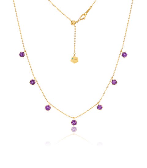 Amethyst Floating Necklace