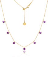 Graziela Amethyst Floating Necklace