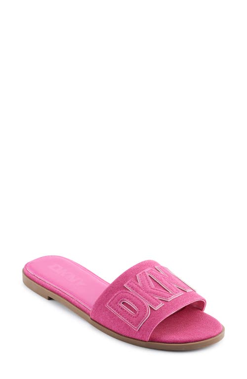 Dkny Willow Slide Sandal In Shockng Pnk