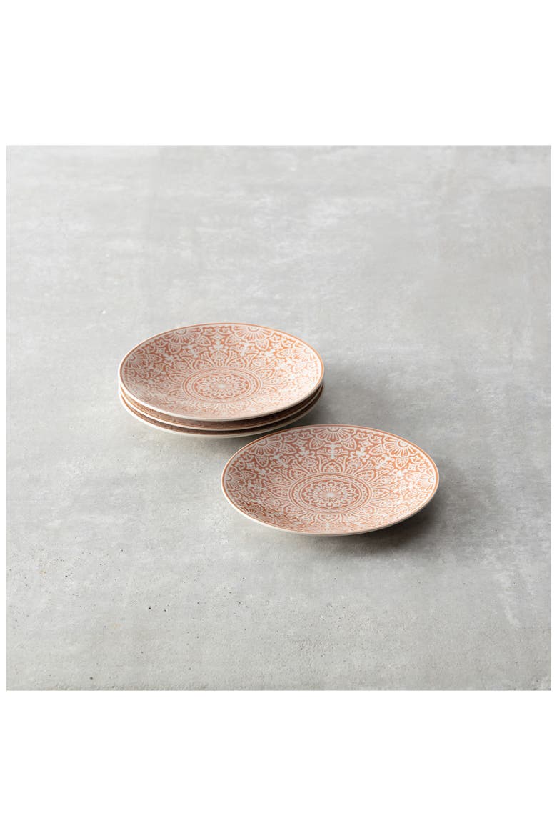 Havana Set of 4 Coupe Salad Plates, Alternate, color, ORANGE