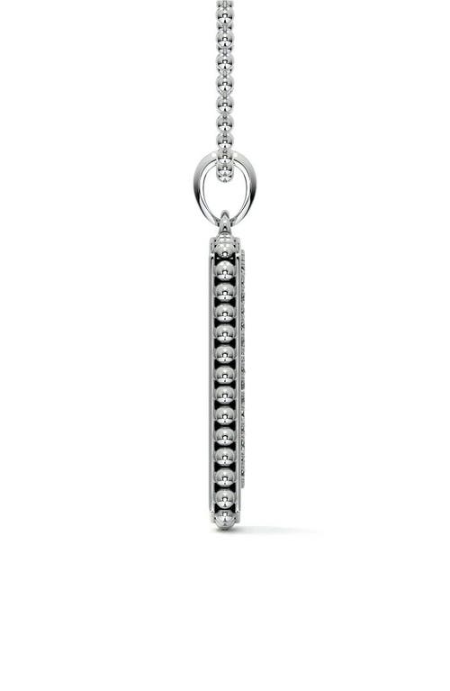 Lagos Sterling Silver Diamond Enhancer Pendant In Silver