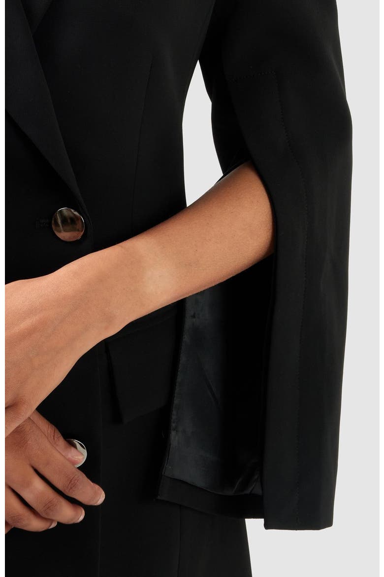 Diamond Heart Blazer Dress, Alternate, color, Black