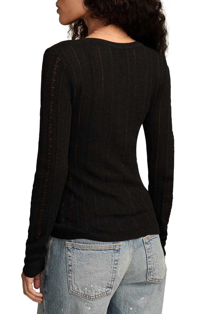 Lucky Brand Pointelle Henley Shirt, Alternate, color,