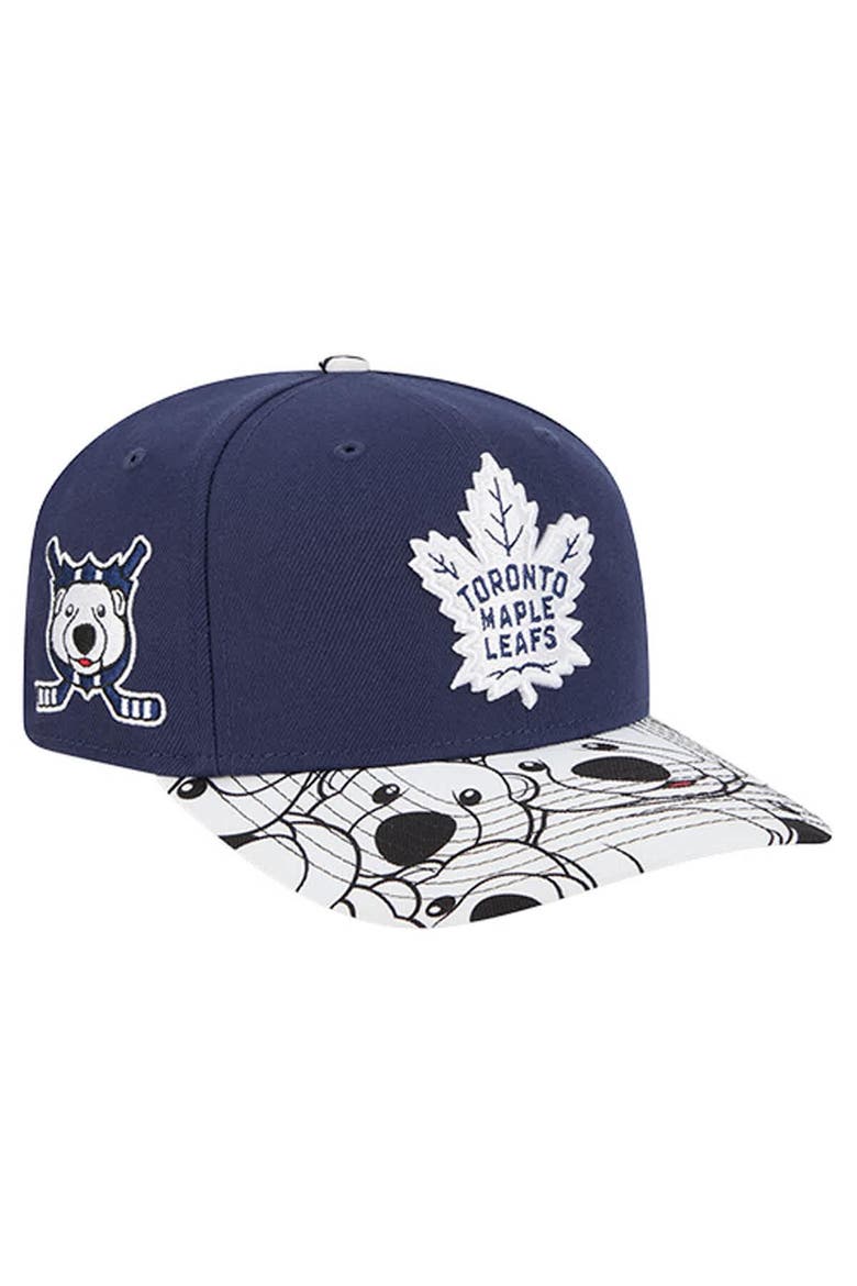 Men's New Era Blue Toronto Maple Leafs Mascot Visor 9SEVENTY Adjustable Hat, Main, color, Blue