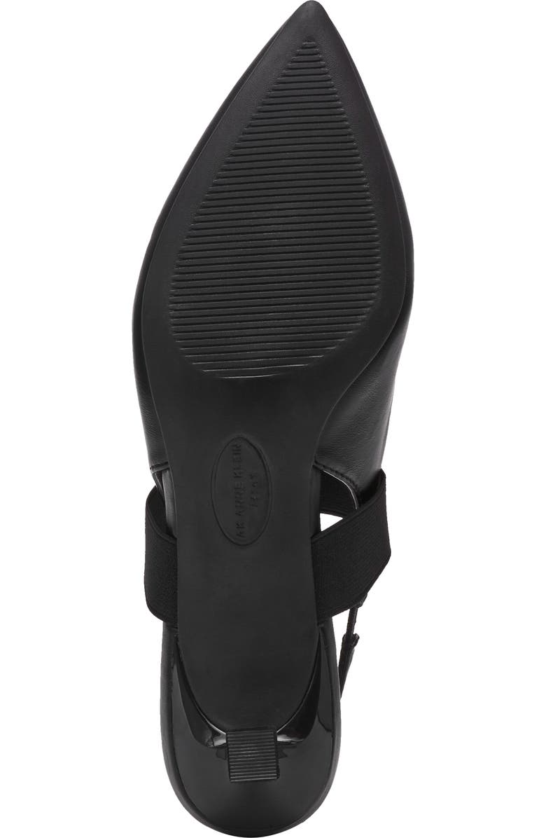 Anne Klein Issia Slingback Pointed Toe Pump, Alternate, color, Black