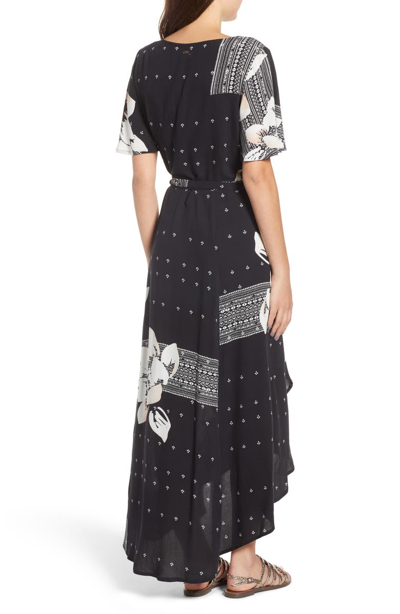 O'Neill Alamante Print Wrap Dress, Alternate, color, 