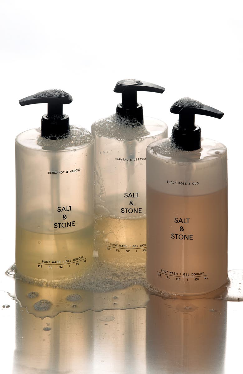 SALT & STONE Saffron & Cedar Body Wash, Alternate, color, Regular