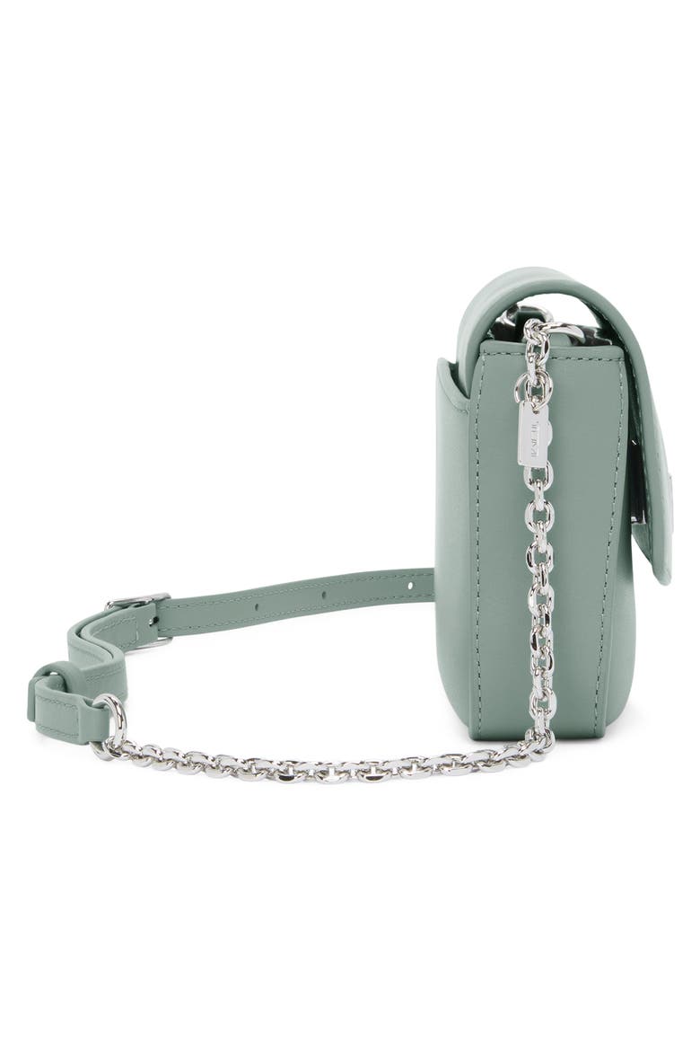 Belden Leather Wallet on a Chain, Alternate, color, THYME