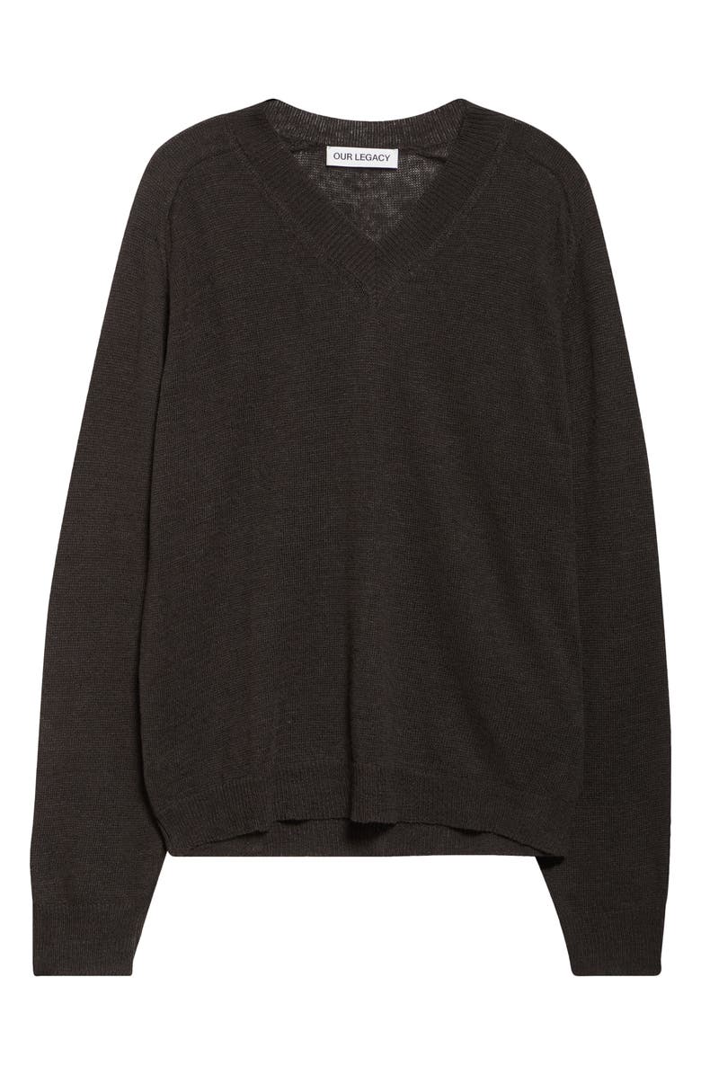 OUR LEGACY Rue V-Neck Sweater, Alternate, color, 