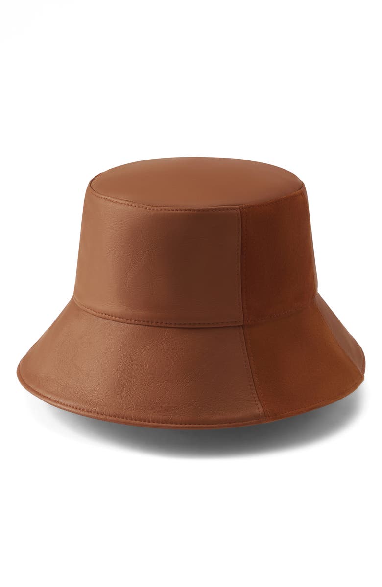 Helen Kaminski Carmela Leather Bucket Hat, Alternate, color, 