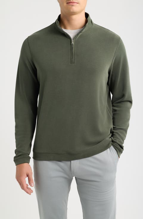 Crown Crafted Soft Suede Performance Quarter Zip Pullover