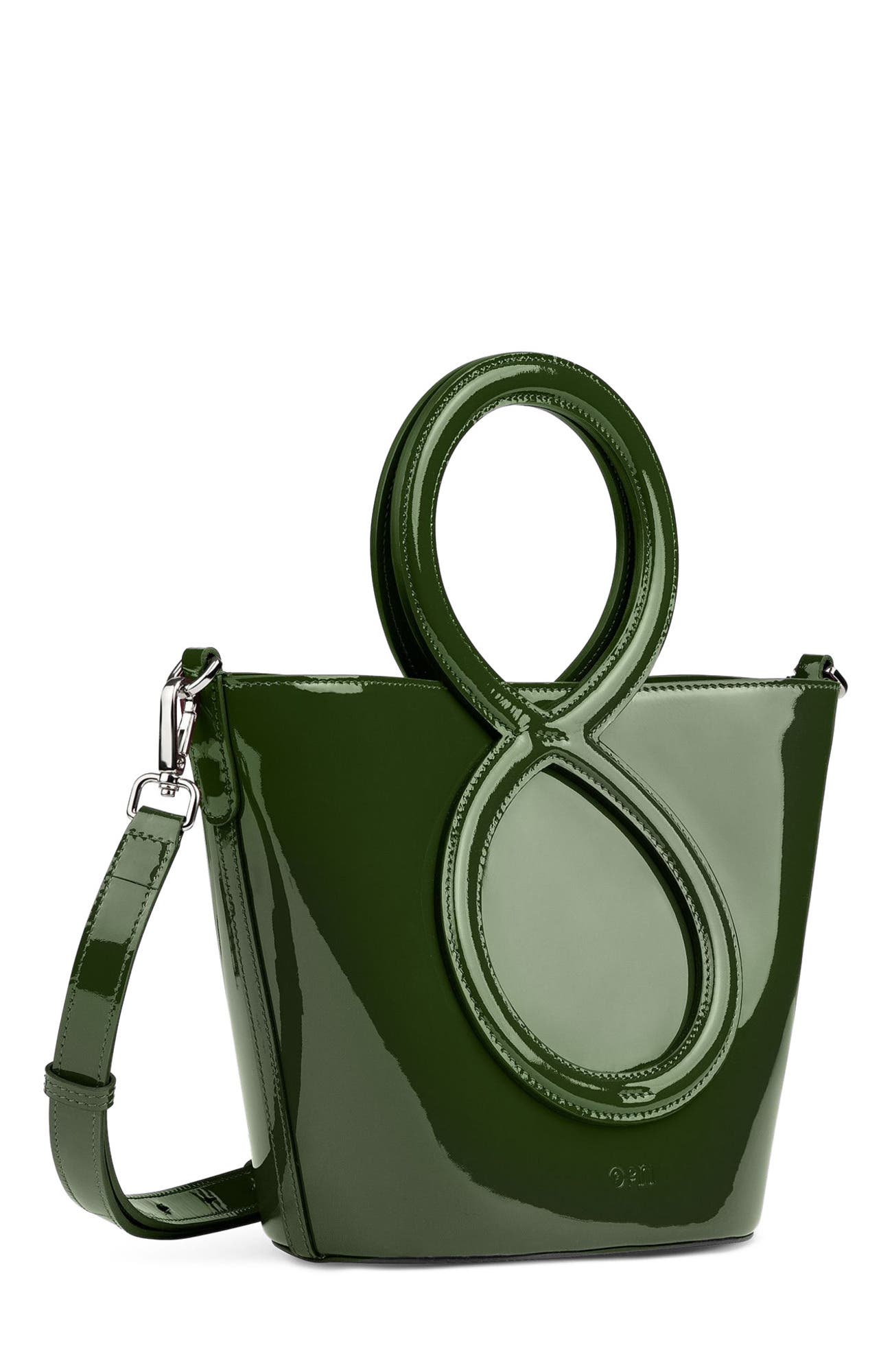 Infinity Bag - Patent Leather Green, Main, color, Green