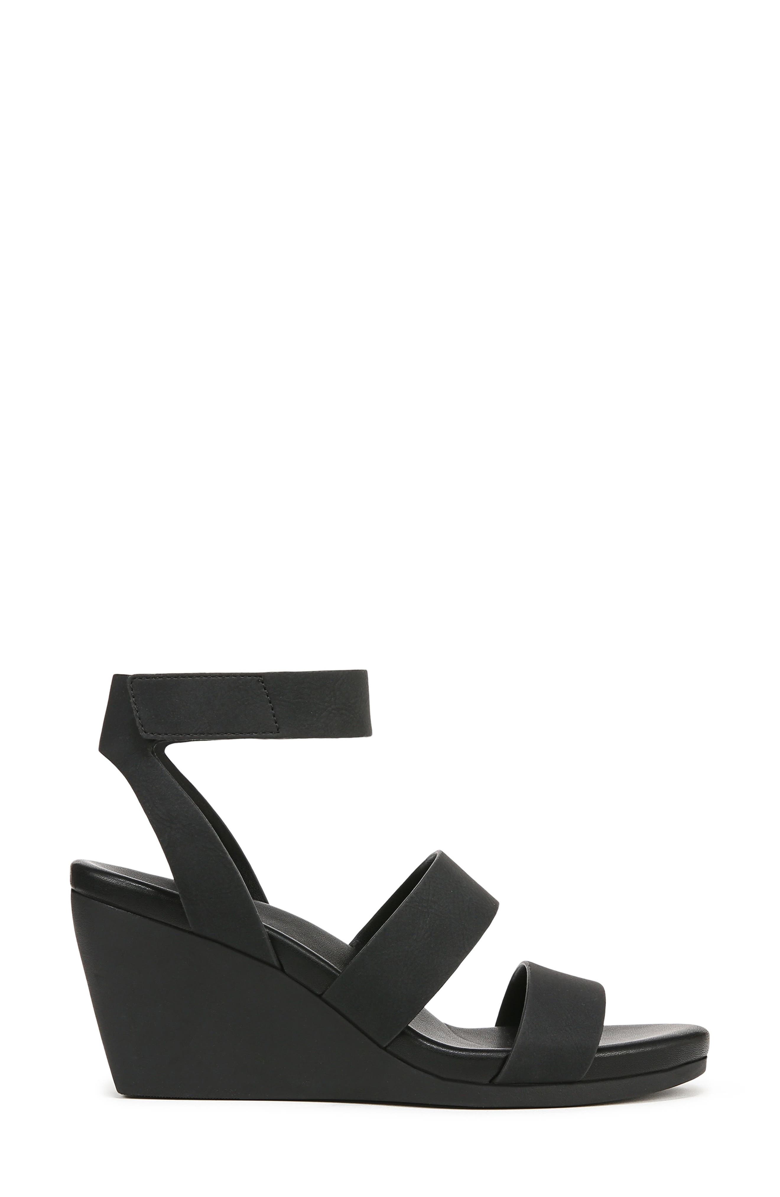 Naturalizer Priya Wedge Sandal, Alternate, color, Black