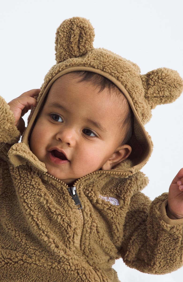 The North Face Campshire Recycled Polyester Fleece Snowsuit, Alternate, color, Teddy Brown