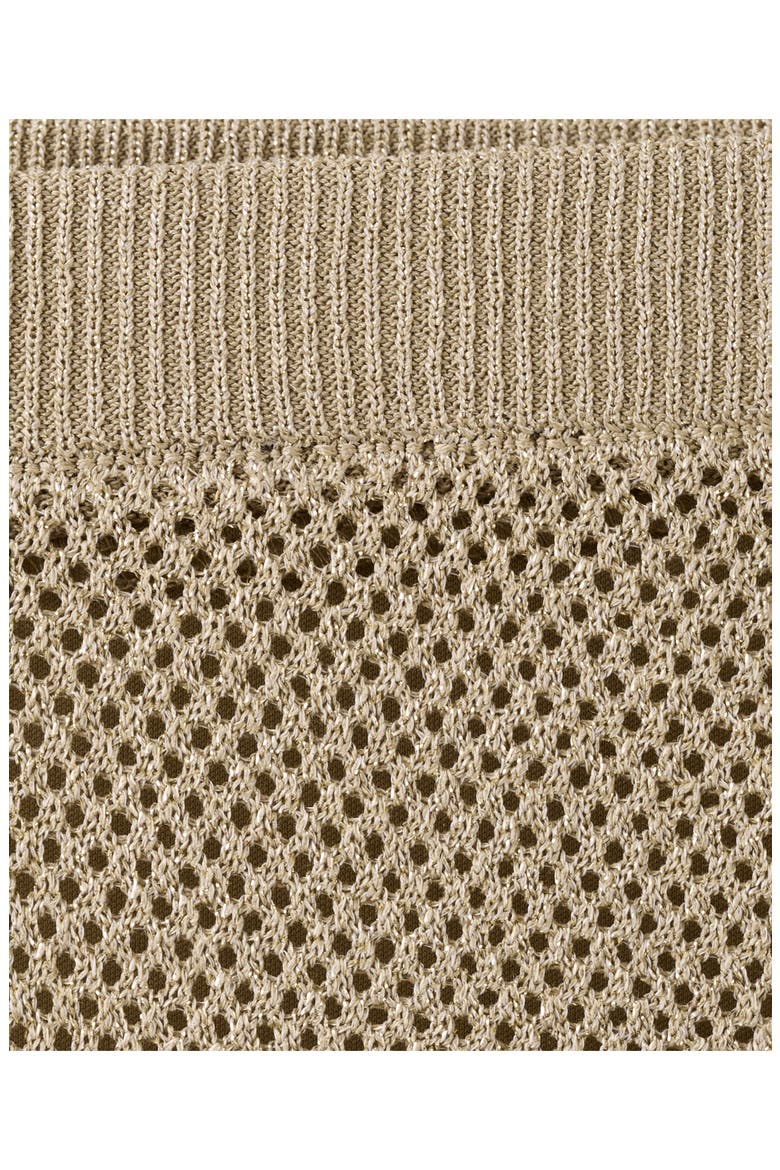 Metallic Pull-On Straight Leg Knit Pants, Alternate, color, GOLD