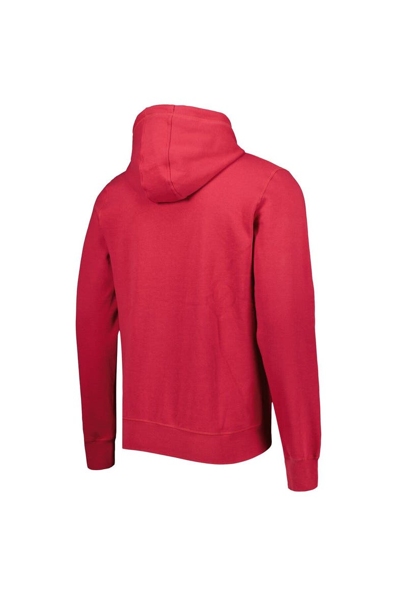 Men's New Era Cardinal Arizona Cardinals Ink Dye Pullover Hoodie, Alternate, color, Cardinal