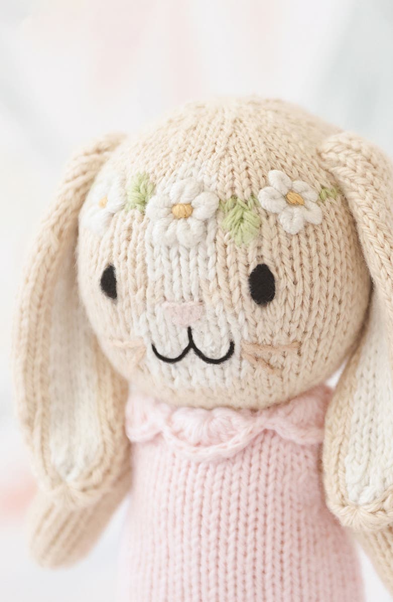 cuddle+kind Tiny Hannah The Bunny Blush Stuffed Animal, Alternate, color, Pink