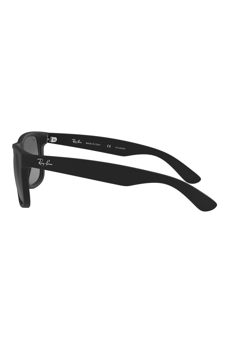 54mm Polarized Square Sunglasses, Alternate, color, DARK/GREY BLACK