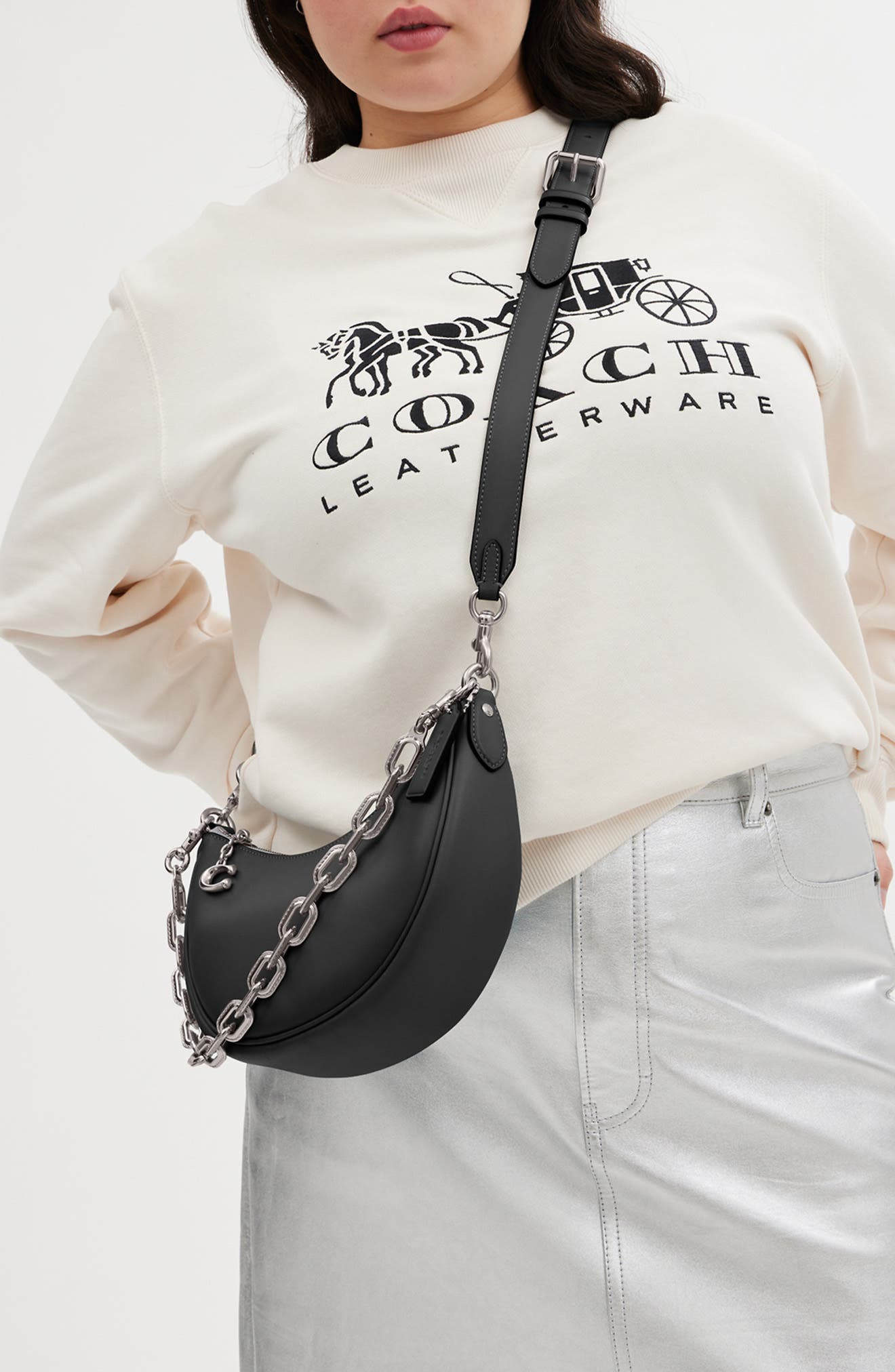 COACH Mira Glovetanned Leather Shoulder Bag, Alternate, color, 