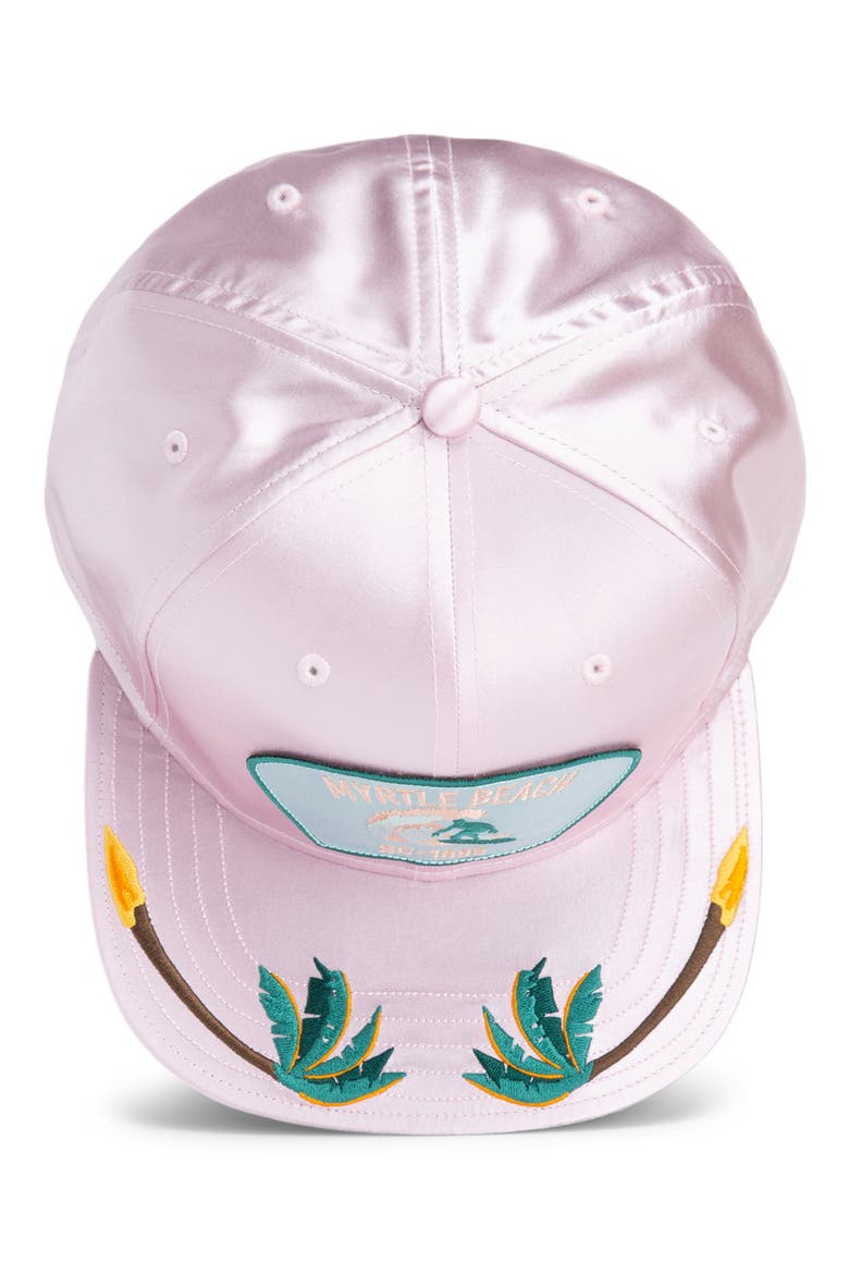 Dyrty Myrtle Adjustable Snapback Cap, Alternate, color, CORAL PINK