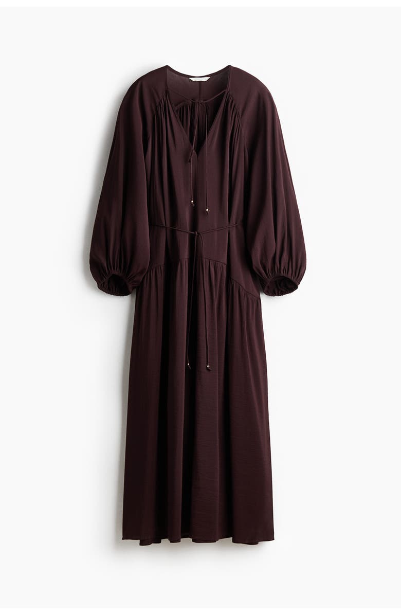 H&M Oversized Tunic Dress, Main, color, Dark Brown