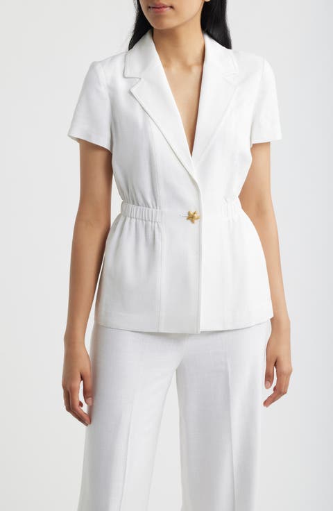 Short Sleeve One-Button Jacket