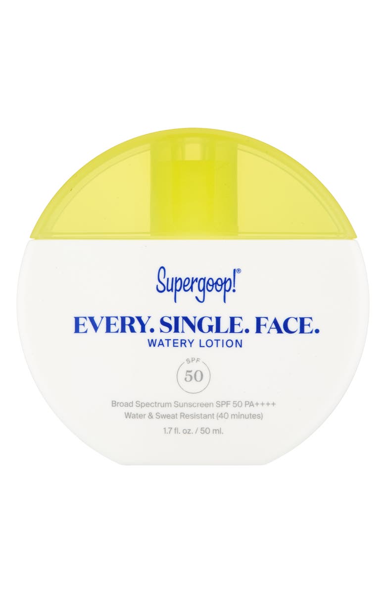 Supergoop!<sup>®</sup> Every Single Face Watery Lotion Sunscreen SPF 50, Main, color,