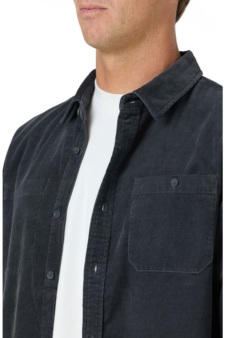 OG Cord Cotton Corduroy Button-Up Shirt, Alternate, color, PHANTOM