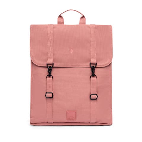 canvas leather backpack pink Wax with Crossbody Strap minimalist silhouette Women's Pink Backpacks | Nordstrom