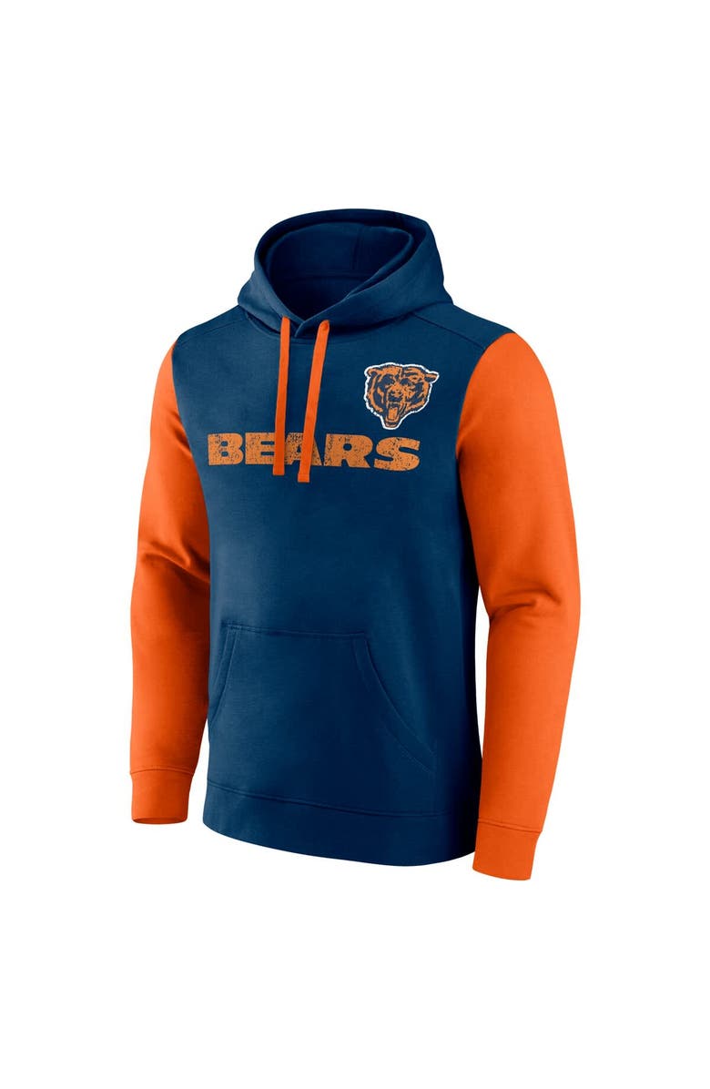 FANATICS Men's Fanatics Navy Chicago Bears Fleece Pullover Hoodie, Alternate, color, 