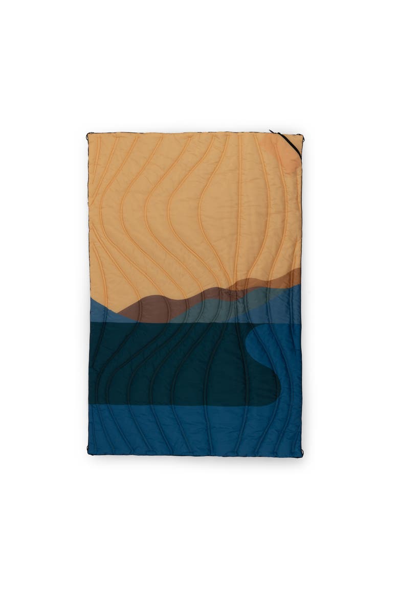 Aura Outdoor Puffer Blanket, Main, color, Sunrise Mountain