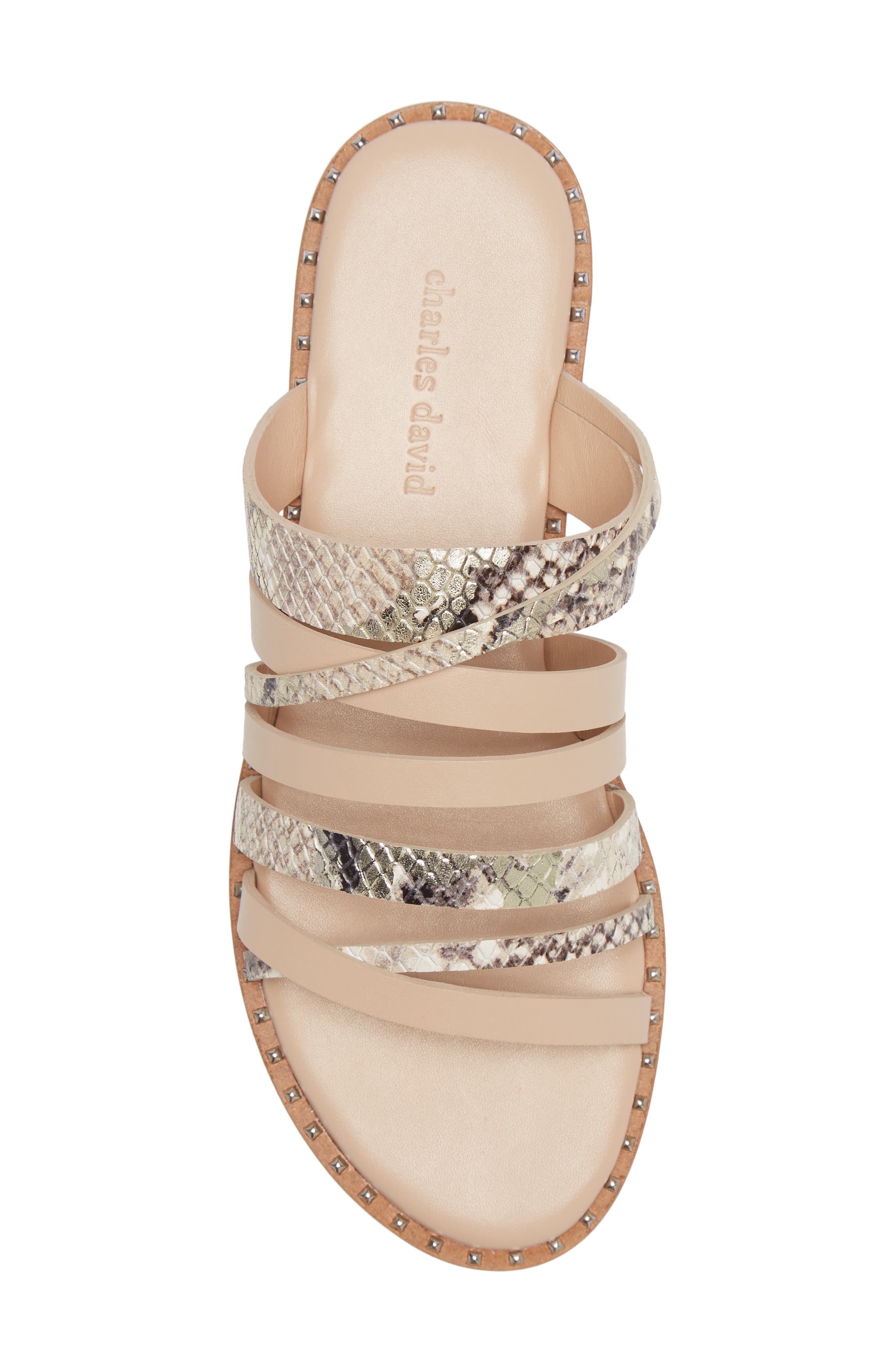 Source Slide Sandal, Alternate, color, NUDE/ WHITE LEATHER