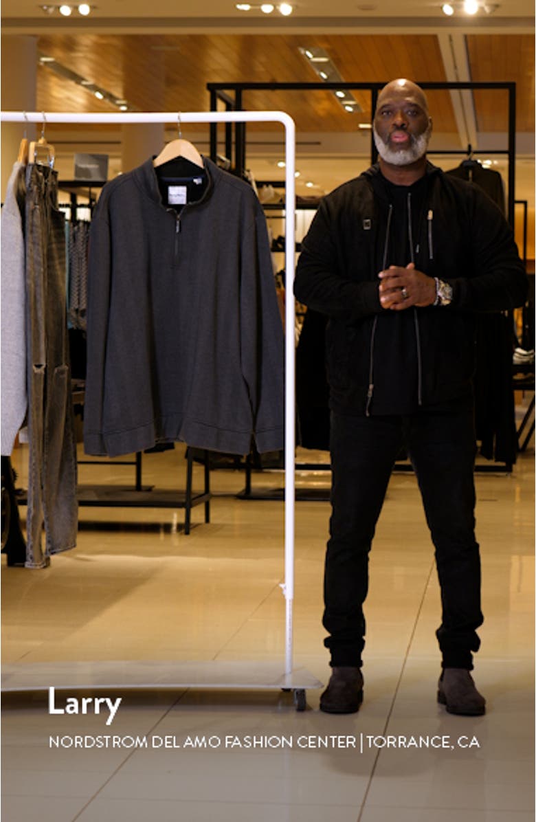 New Castle Chevron Quarter Zip Pullover Sweater, sales video thumbnail