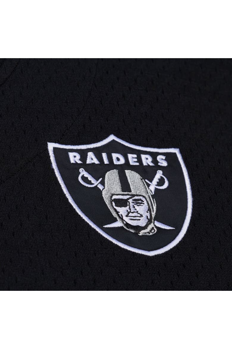 Men's Mitchell & Ness  Black Las Vegas Raiders Head Coach Mesh Full-Button Fashion Jersey, Alternate, color, Black
