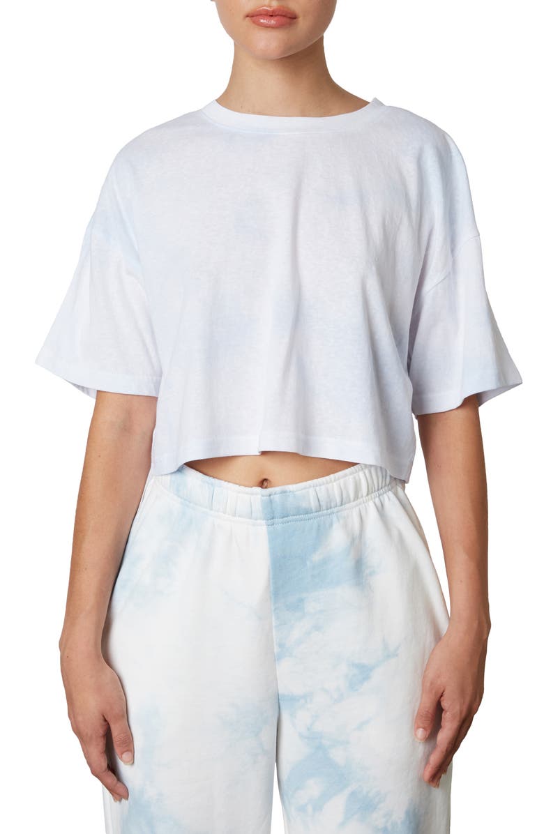 Nia Tie Dye Crop T-Shirt, Main, color,