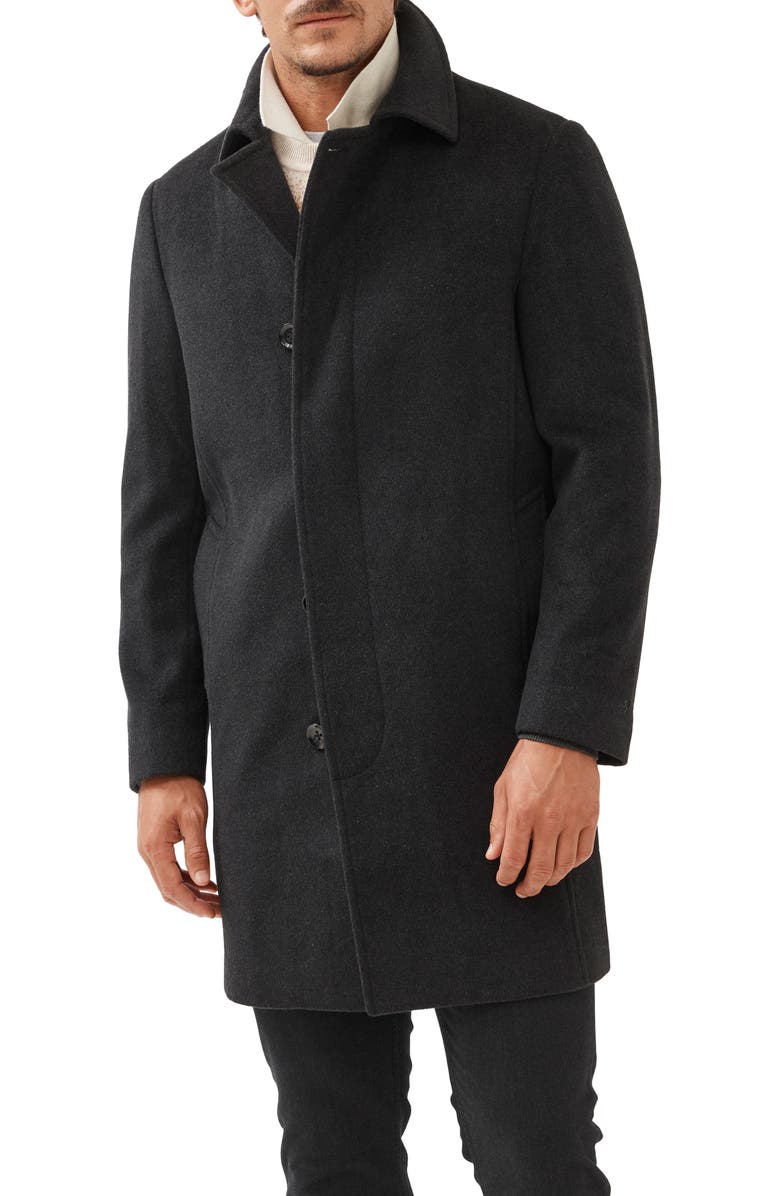 Rodd & Gunn 'Archers' Wool Blend Overcoat, Main, color, Granite