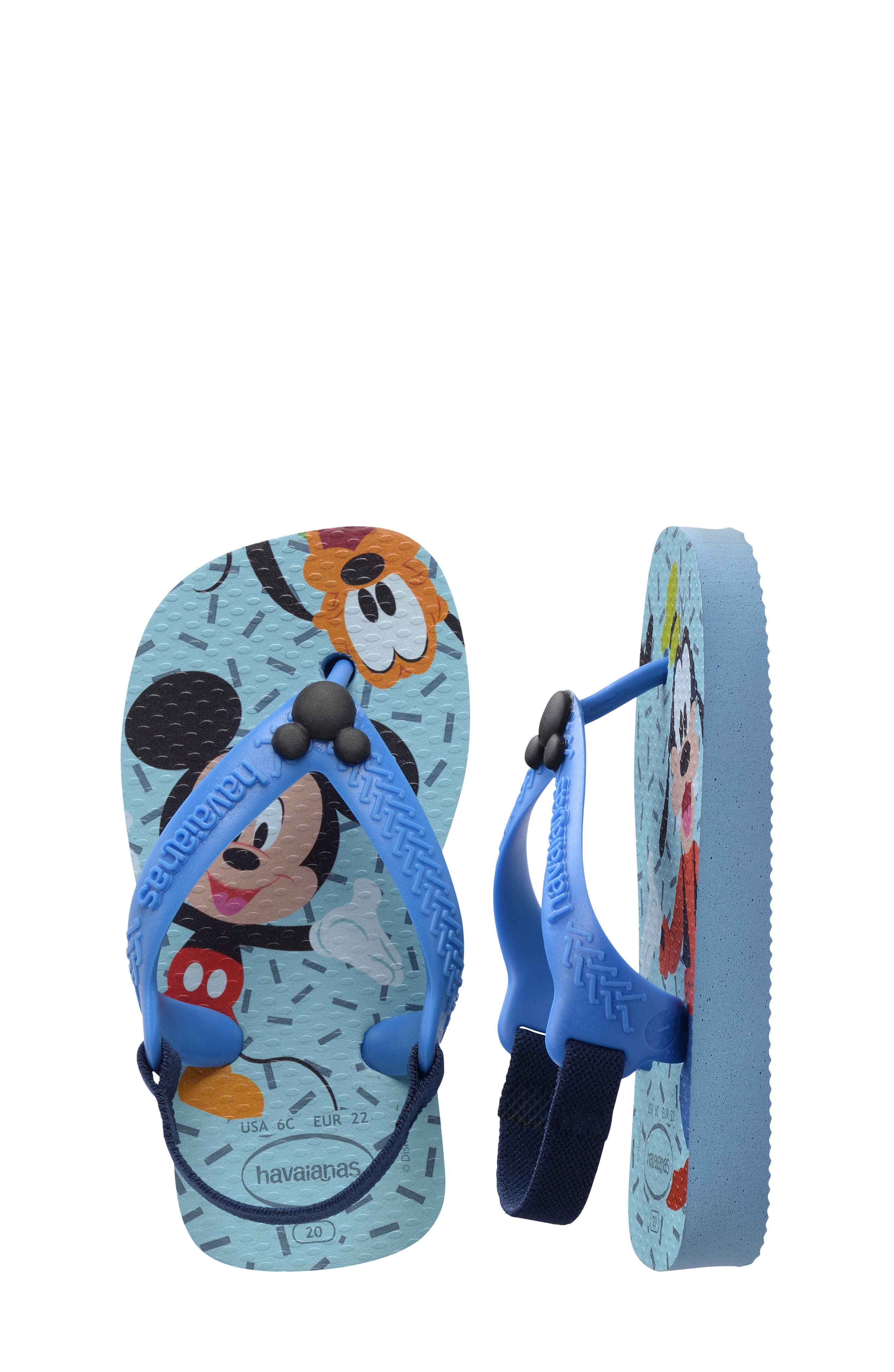 Havaianas Disney(R) Classics Flip Flop, Alternate, color, Blue/ Brilliant Blue
