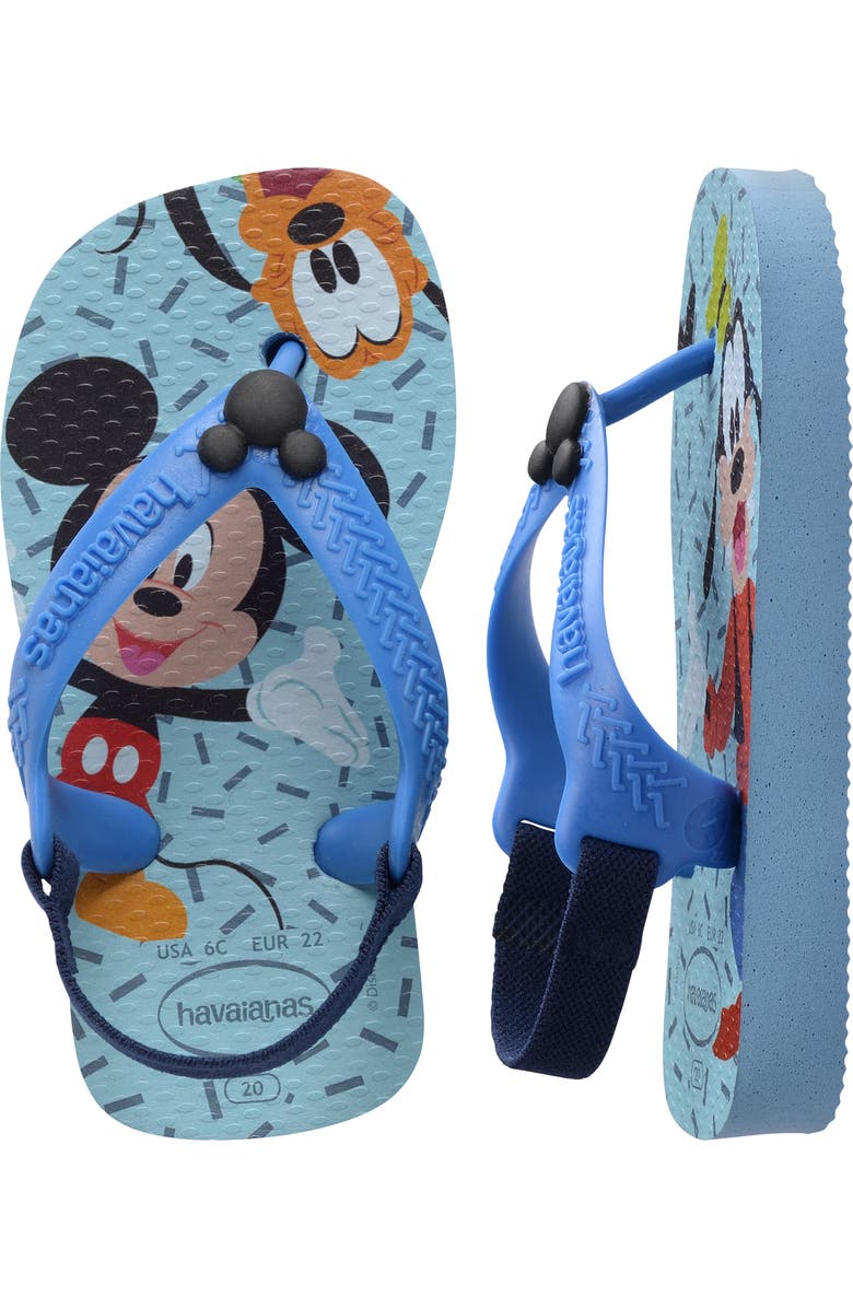 Havaianas Disney(R) Classics Flip Flop, Alternate, color, Blue/ Brilliant Blue