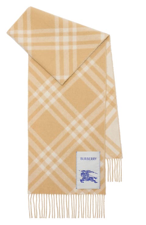 Bias Check Cashmere Scarf