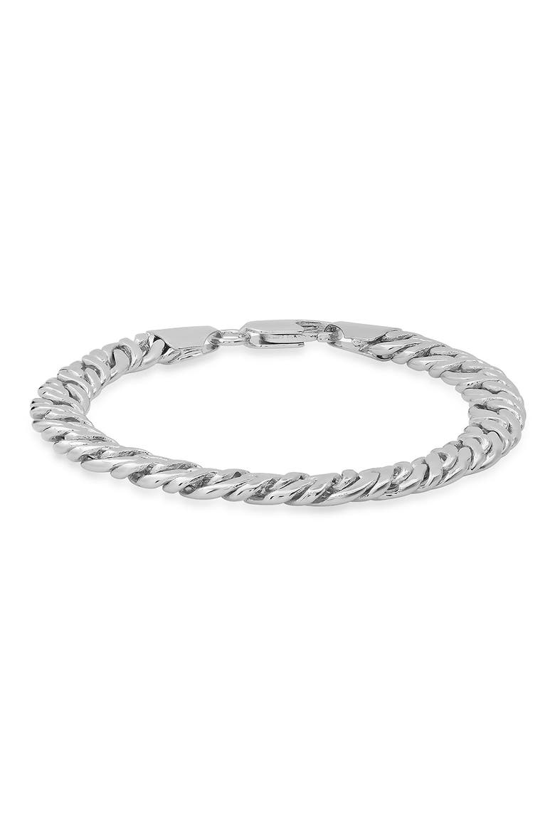 Curb Chain Bracelet, Main, color, METALLIC