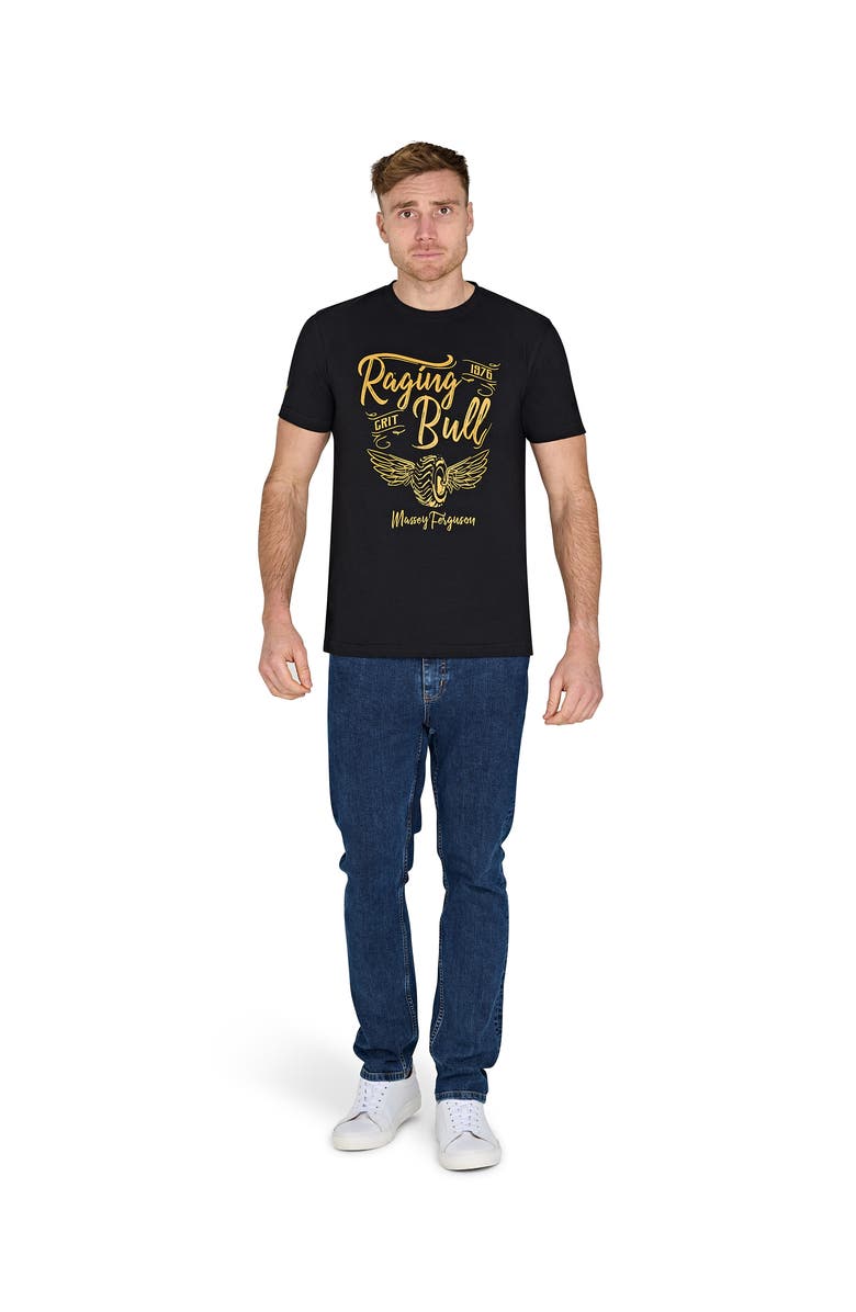 Raging Bull MF Wings Print T-Shirt, Alternate, color, Black