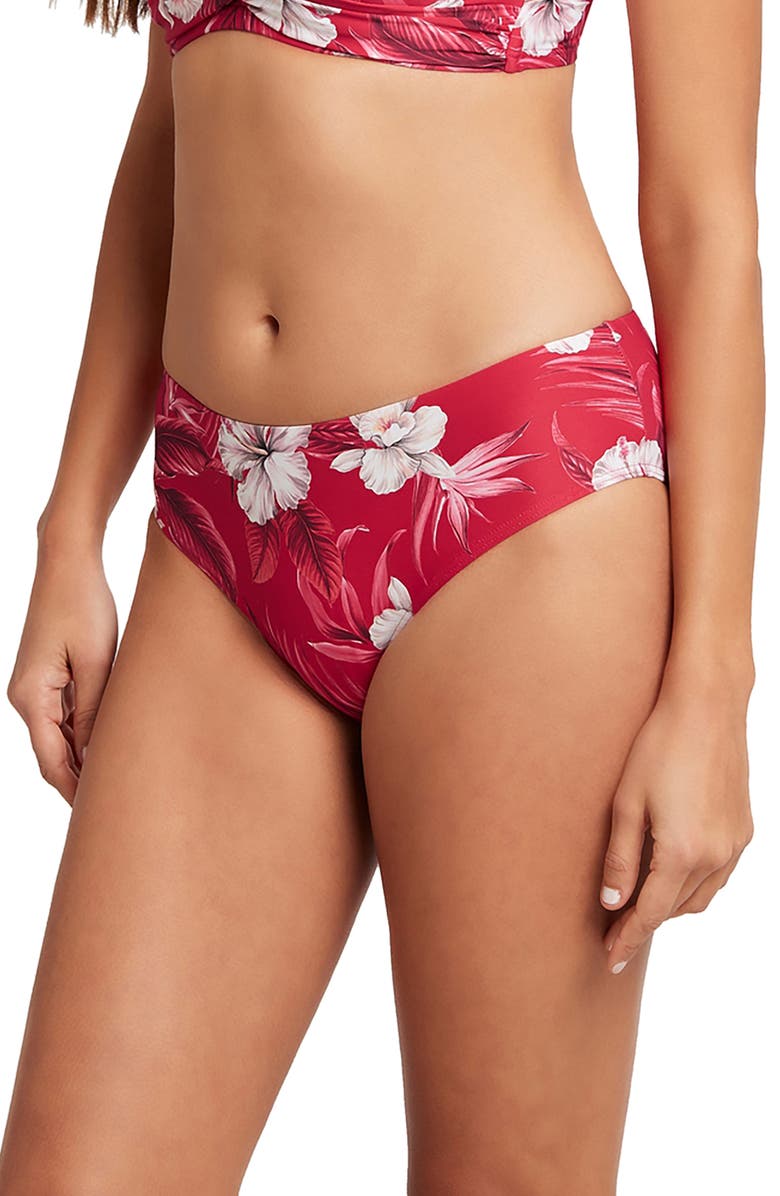 Sea Level Floral Bikini Bottoms, Alternate, color, 