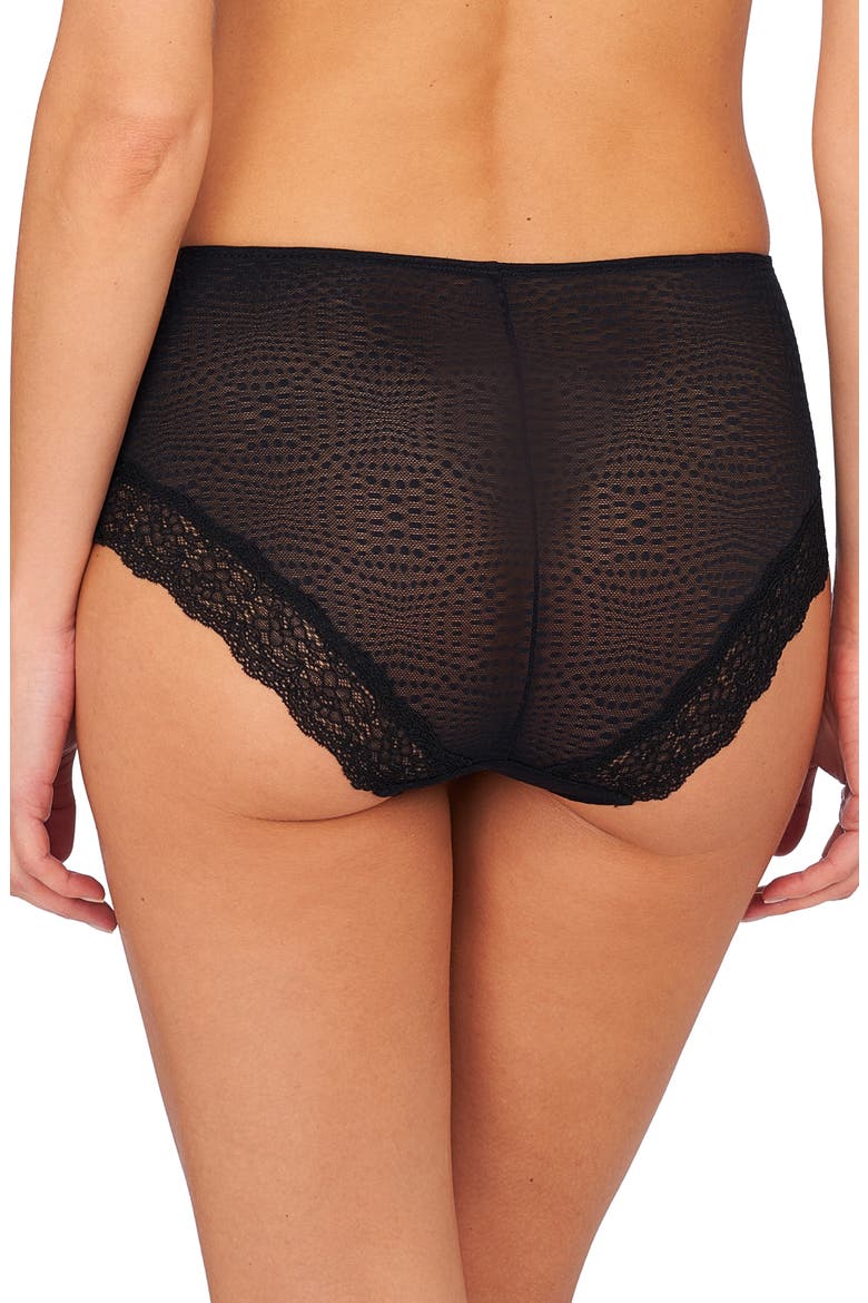Beyond Stretch Lace Briefs, Alternate, color, BLACK