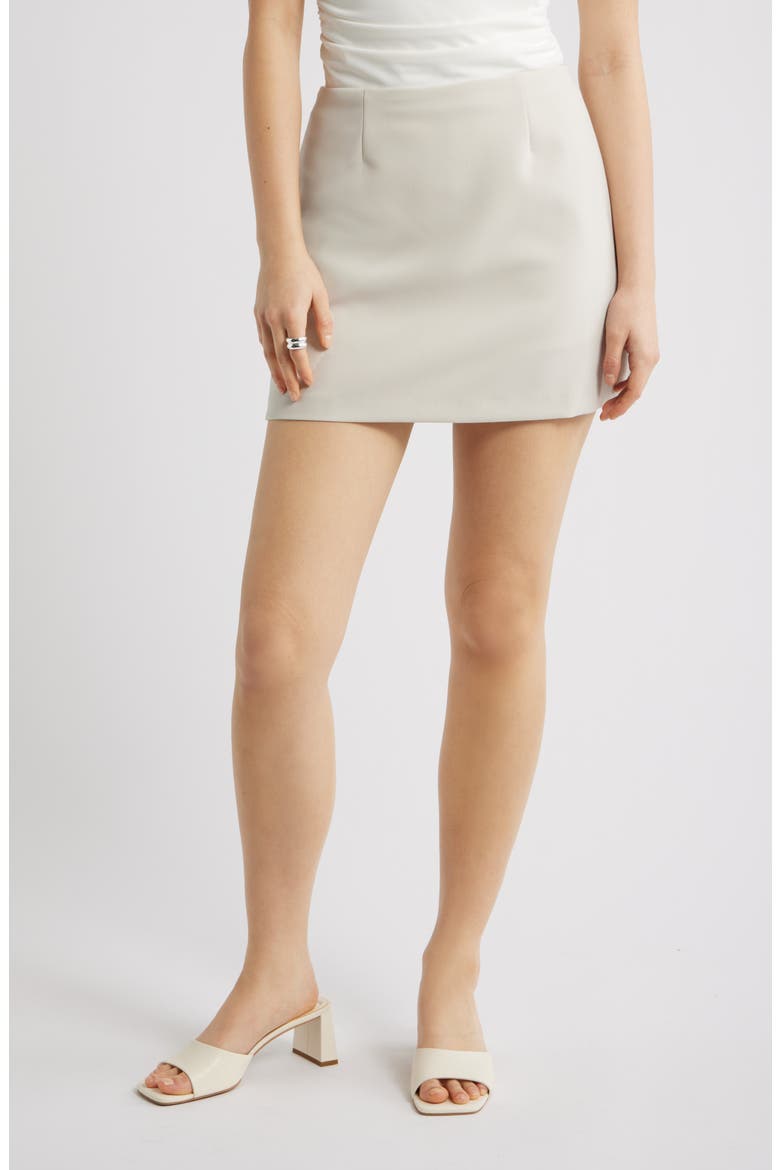 The Icon Midrise Mini Skort, Main, color, BEIGE PUMICE