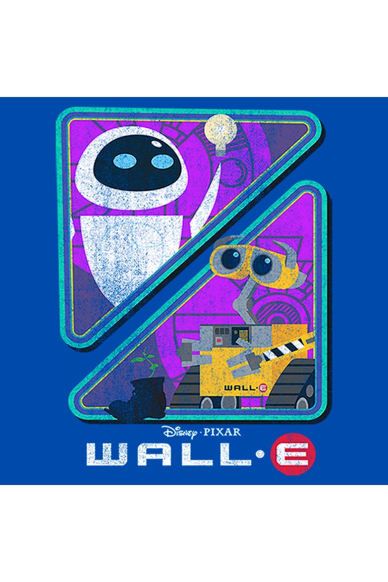 Boy's Wall-E EVE Robot Triangle  Graphic T-Shirt, Alternate, color, Royal Blue