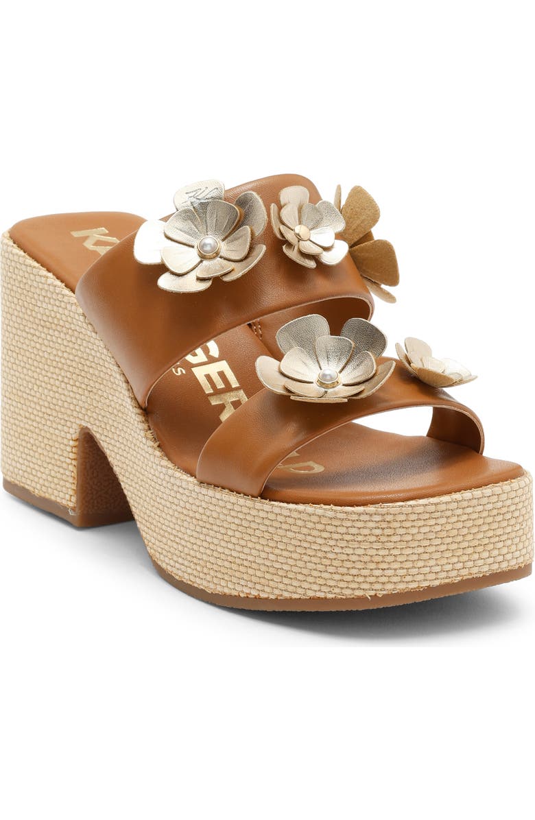 KARL LAGERFELD PARIS Moracco Double Band Sandal, Main, color, Tan