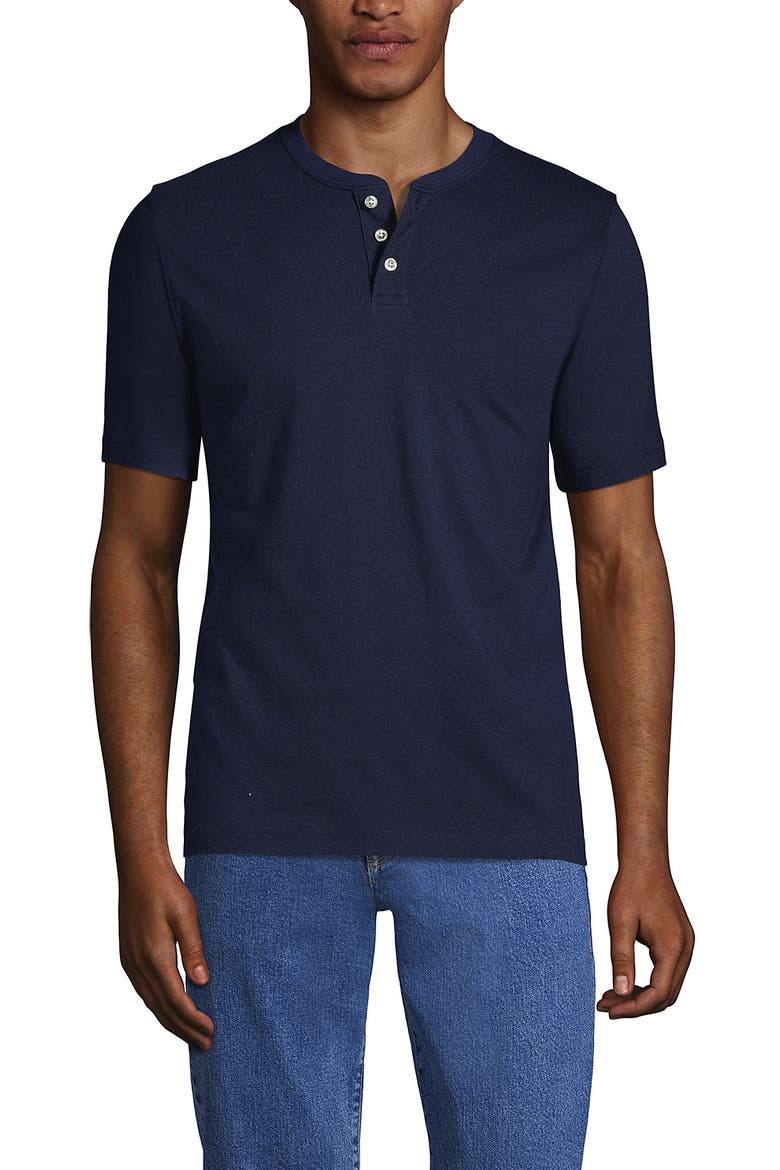 Short Sleeve Super-T Henley, Alternate, color, Radiant Navy