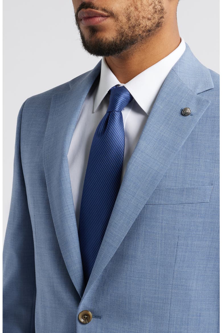 Esprit Blue Mixy Check Stretch Wool Suit, Alternate, color, LIGHT BLUE