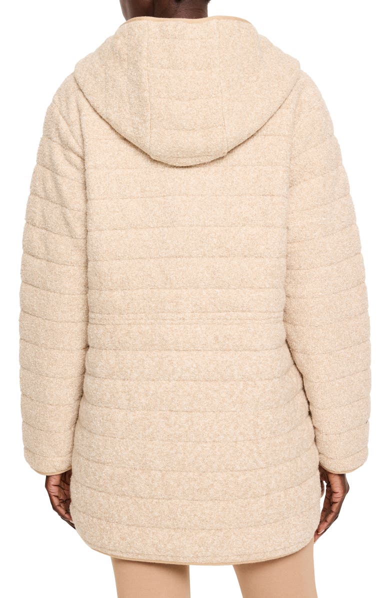 NZ ACTIVE by NIC+ZOE Hooded Quilted Reversible Coat, Alternate, color, Neutral Multi